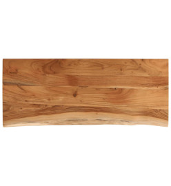 Dessus de table 110x40x2,5 cm rectangulaire bois massif acacia