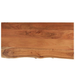 Dessus de table 80x40x2,5 cm rectangulaire bois massif acacia