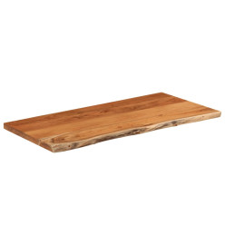 Dessus de table 80x40x2,5 cm rectangulaire bois massif acacia