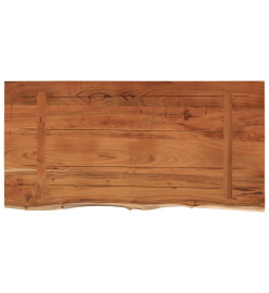 Dessus de table 80x40x2,5 cm rectangulaire bois massif acacia