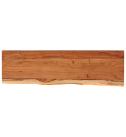 Dessus de table 120x40x2,5 cm rectangulaire bois massif acacia