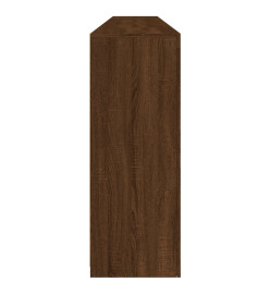 Buffet avec lumières LED chêne marron 283x37x100 cm