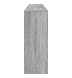 Buffet avec lumières LED sonoma gris 202x37x100 cm