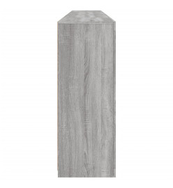 Buffet avec lumières LED sonoma gris 283x37x100 cm