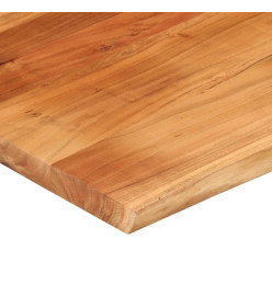 Dessus de table 100x80x2,5 cm rectangulaire bois massif acacia