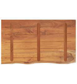 Comptoir de salle de bain 110x60x2,5 cm rectangulaire acacia