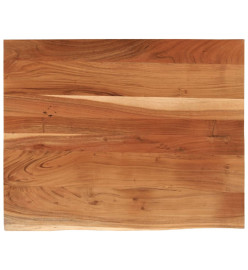 Dessus de table 110x80x3,8 cm rectangulaire bois massif acacia