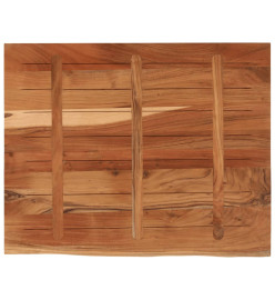 Dessus de table 90x80x3,8 cm rectangulaire bois massif d'acacia