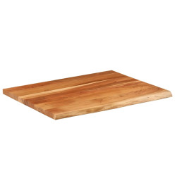 Dessus de table 100x80x3,8 cm rectangulaire bois massif acacia