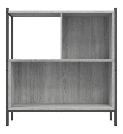 Bibliothèque sonoma gris 72x28x77,5 cm bois d'ingénierie