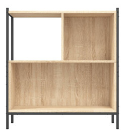 Bibliothèque chêne sonoma 72x28x77,5 cm bois d'ingénierie