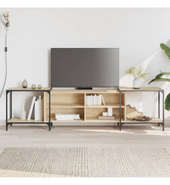 Meuble TV chêne sonoma 203x37x50 cm bois d'ingénierie