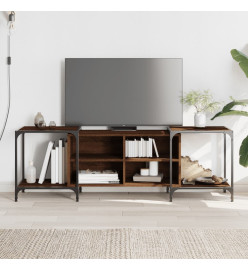 Meuble TV chêne marron 153x37x50 cm bois d'ingénierie