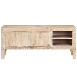 Meuble TV 110x35x46 cm bois massif de manguier