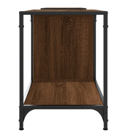 Meuble TV chêne marron 203x37x50 cm bois d'ingénierie