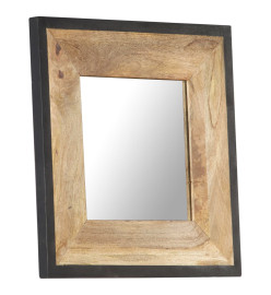 Miroir 50x50 cm Bois de manguier massif