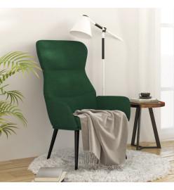 Fauteuil inclinable Vert foncé Tissu