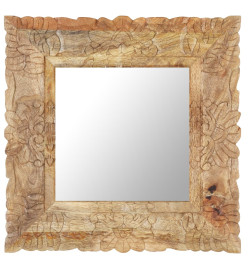 Miroir 50x50 cm Bois de manguier massif