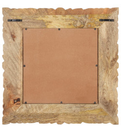 Miroir 50x50 cm Bois de manguier massif