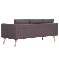 Canapé à 3 places Tissu Taupe