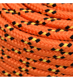 Corde de bateau Orange 6 mm 100 m Polypropylène