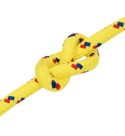 Corde de bateau Jaune 12 mm 250 m Polypropylène