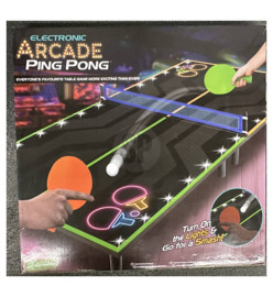 Tender Toys Table de tennis avec lumières LED 100x50 cm