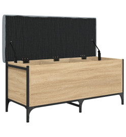 Banc de rangement chêne sonoma 102x42x45 cm bois d'ingénierie