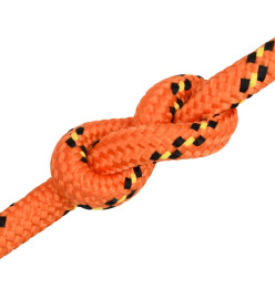 Corde de bateau Orange 16 mm 50 m Polypropylène