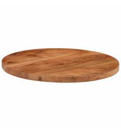 Dessus de table Ø60x2,5 cm rond bois massif d'acacia