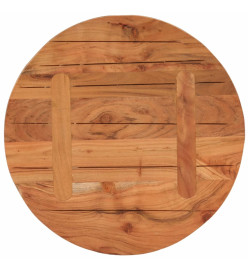 Dessus de table Ø60x2,5 cm rond bois massif d'acacia