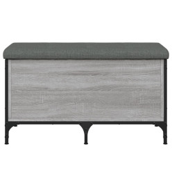 Banc de rangement sonoma gris 82x42x45 cm Bois d'ingénierie