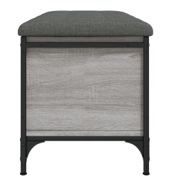 Banc de rangement sonoma gris 82x42x45 cm Bois d'ingénierie