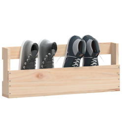 Étagères à chaussures murales 2 pcs 59x9x23 cm Pin massif