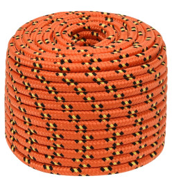 Corde de bateau Orange 14 mm 50 m Polypropylène