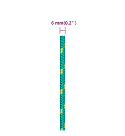 Corde de bateau Vert 6 mm 250 m Polypropylène