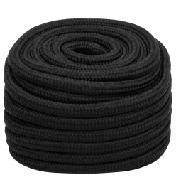 Corde de bateau Noir complet 20 mm 50 m Polypropylène