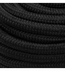 Corde de bateau Noir complet 20 mm 50 m Polypropylène