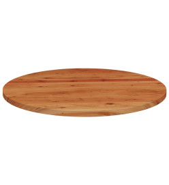 Dessus de table Ø80x3,8 cm rond bois massif d'acacia