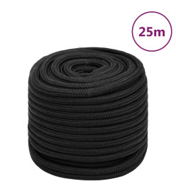 Corde de bateau Noir complet 16 mm 25 m Polypropylène