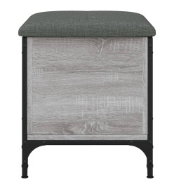 Banc de rangement sonoma gris 42x42x45 cm bois d'ingénierie