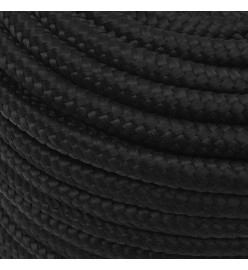 Corde de bateau Noir complet 12 mm 250 m Polypropylène