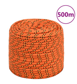 Corde de bateau Orange 6 mm 500 m Polypropylène