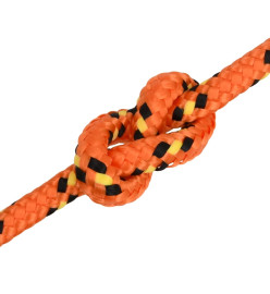 Corde de bateau Orange 6 mm 500 m Polypropylène