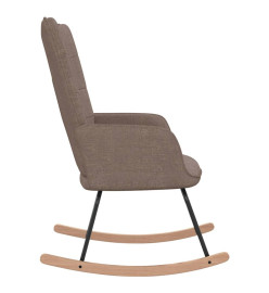 Chaise à bascule Taupe Tissu