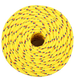 Corde de bateau Jaune 10 mm 100 m Polypropylène