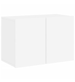 Meuble TV mural blanc 60x30x41 cm