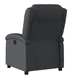 Fauteuil de massage inclinable noir cuir véritable