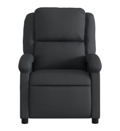 Fauteuil de massage inclinable noir cuir véritable