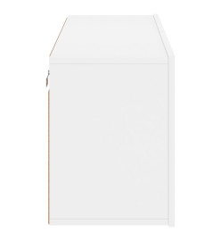 Meuble TV mural blanc 100x30x41 cm